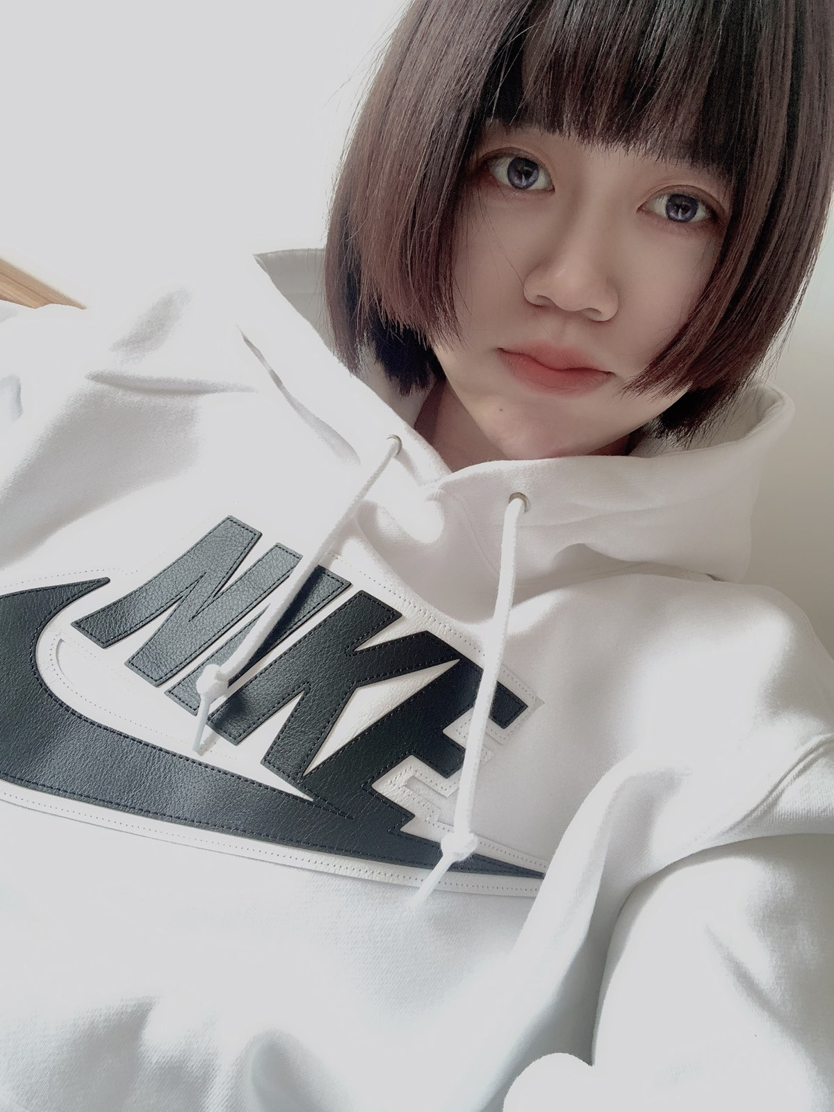 Supreme®/Nike® 19FW レザーアップリケ フード付きスウェットシャツ