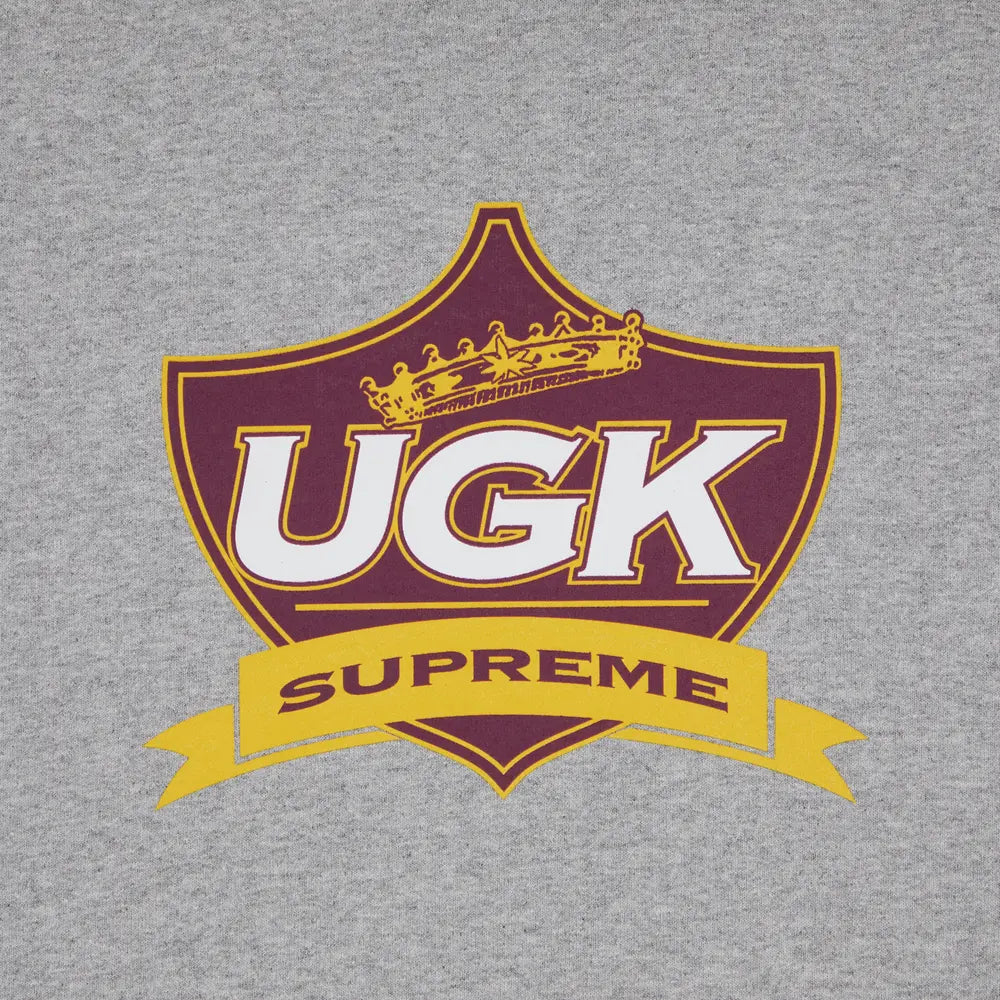 Supreme UGK フード付きスウェットシャツ「ヘザーグレー」