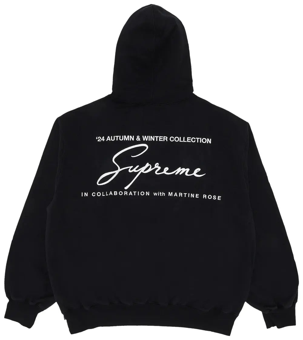 Supreme x Martine ローズ フーデッドスウェットシャツ「ブラック」