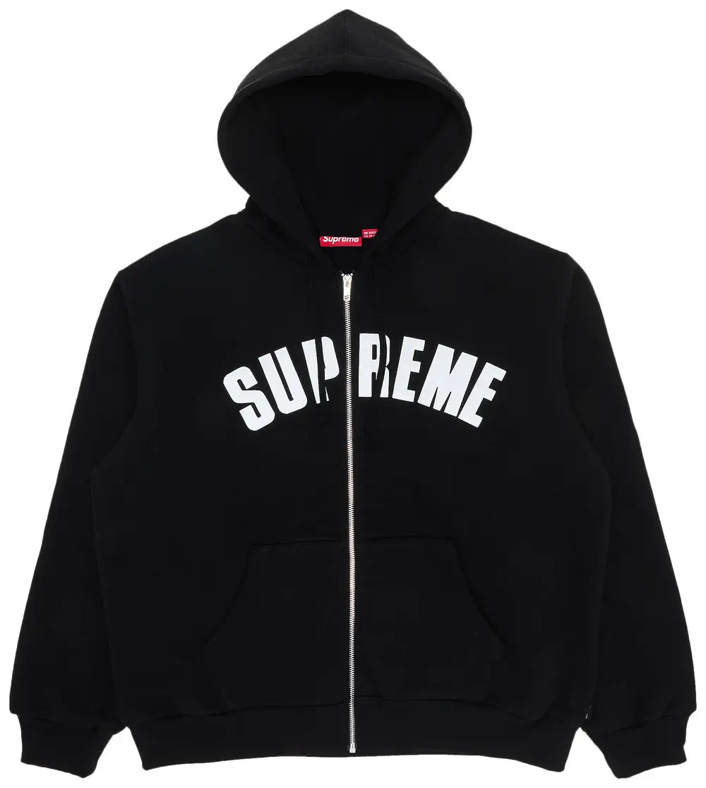 Supreme Arc Thermal Zip Up Hooded Sweatshirt 'Black'