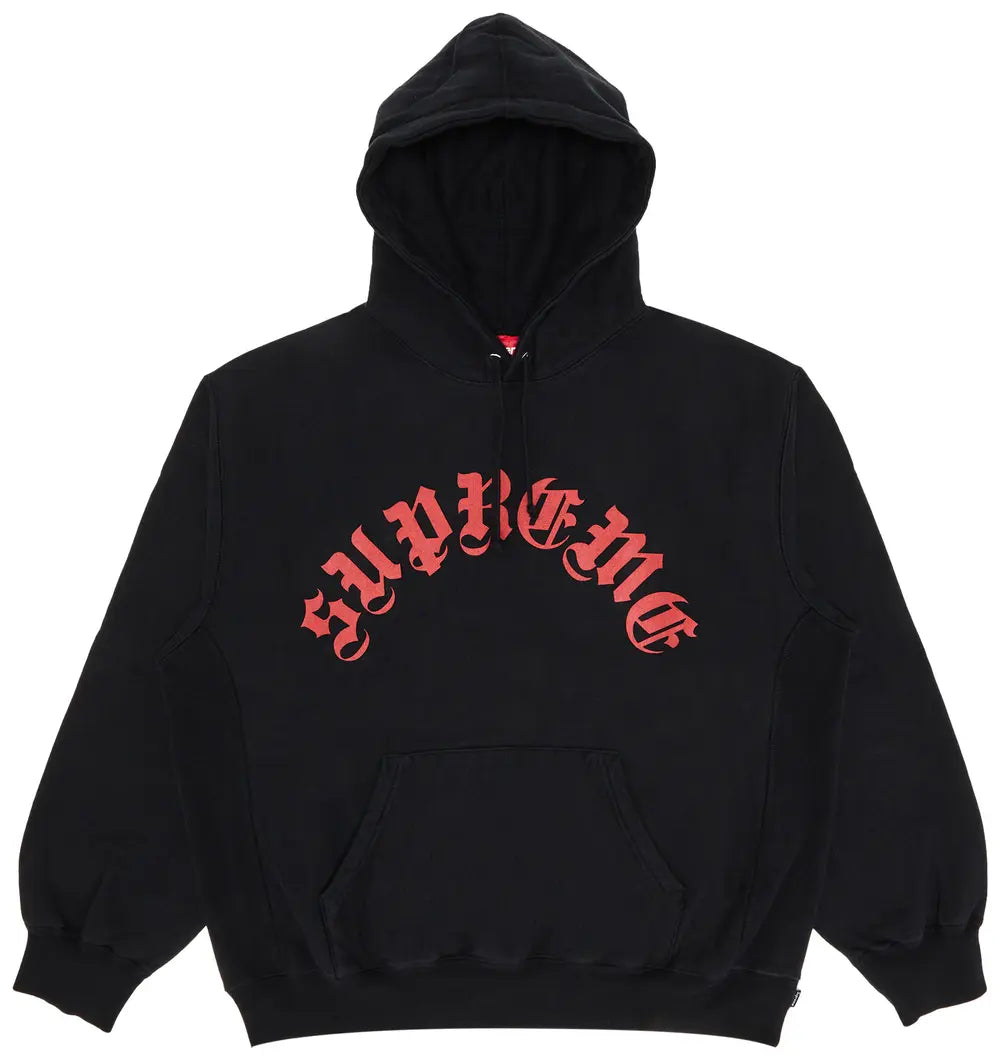 Supreme プリント アーチ フード付きスウェットシャツ 'ブラック'