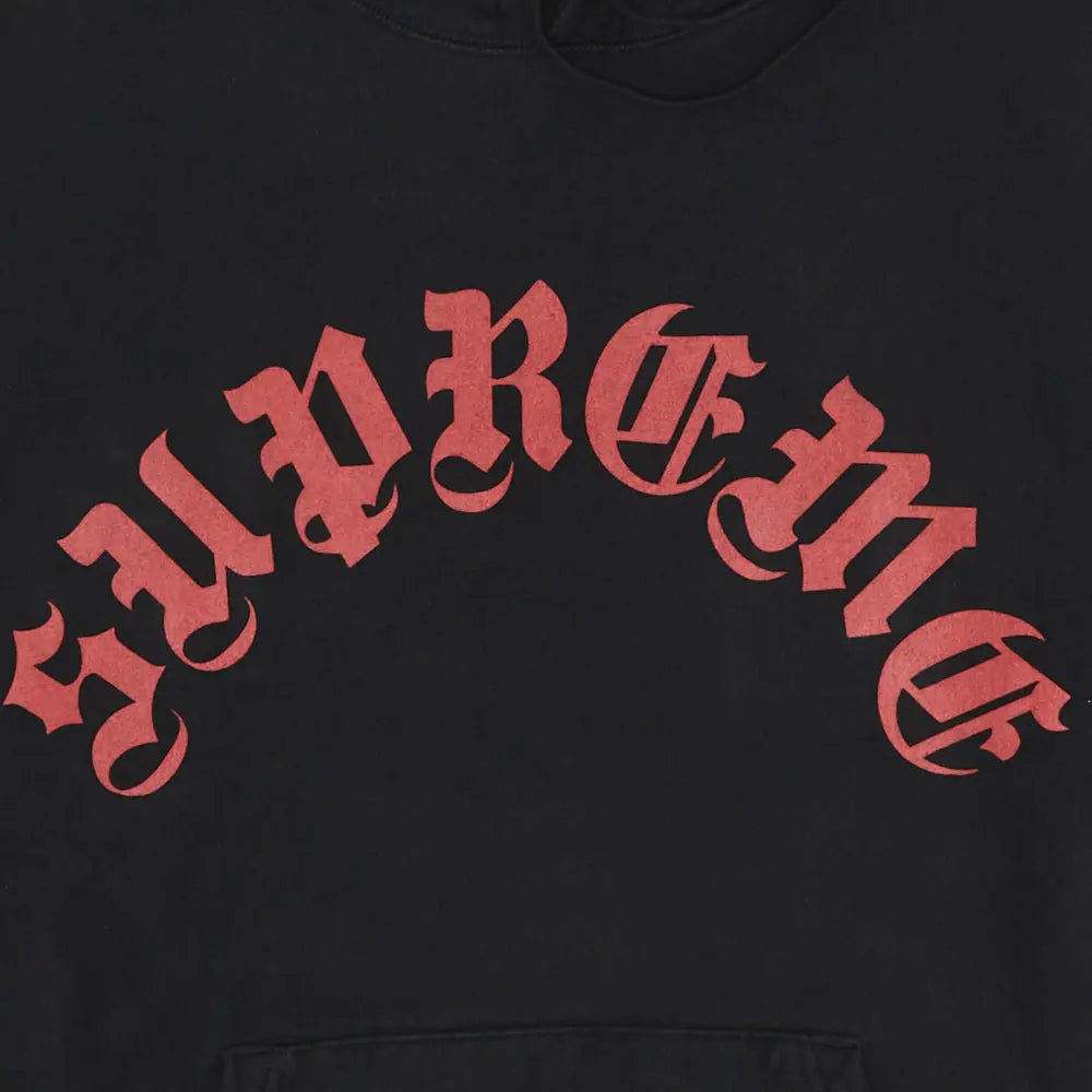Supreme プリント アーチ フード付きスウェットシャツ 'ブラック'