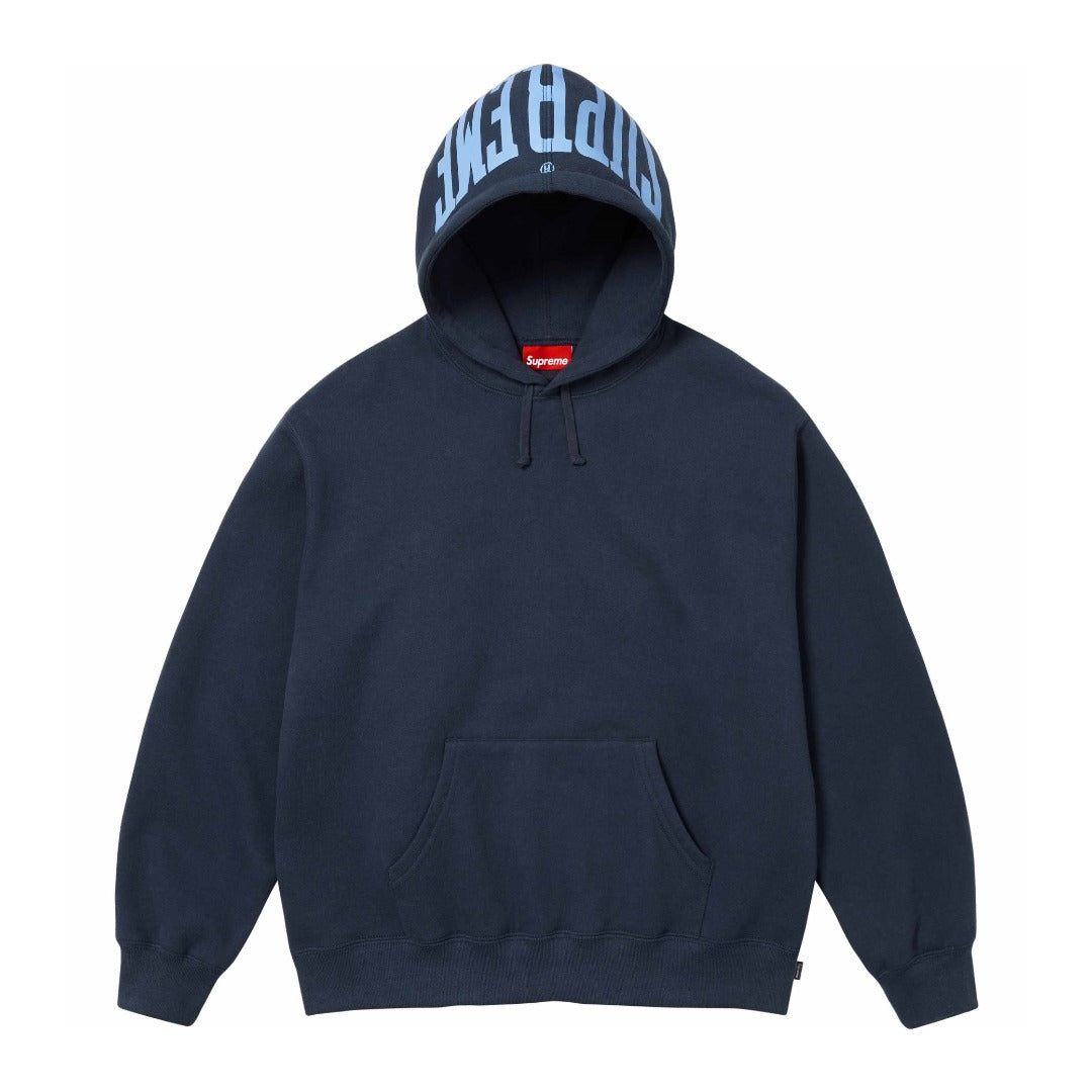 24FW WARM Up HoodedSweatshirt ハットプリント フード付きスウェットシャツ