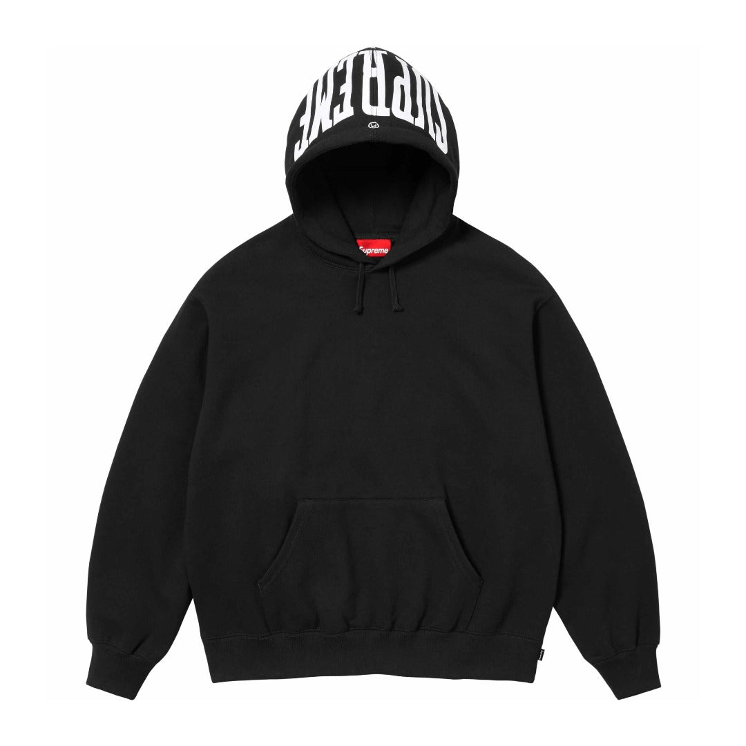 24FW WARM Up HoodedSweatshirt ハットプリント フード付きスウェットシャツ