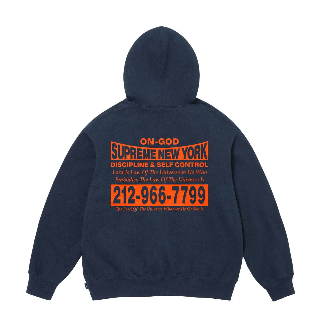 24FW ON GOD HOODED SWEATSHIRT バックにレタリングプリントのフード付きスウェットシャツです。