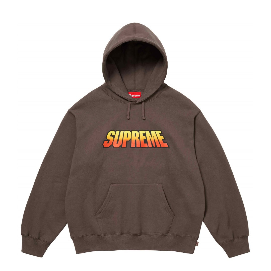24FW GRADIENT HOODED グラデーションロゴプリント フーデッド スウェットシャツ