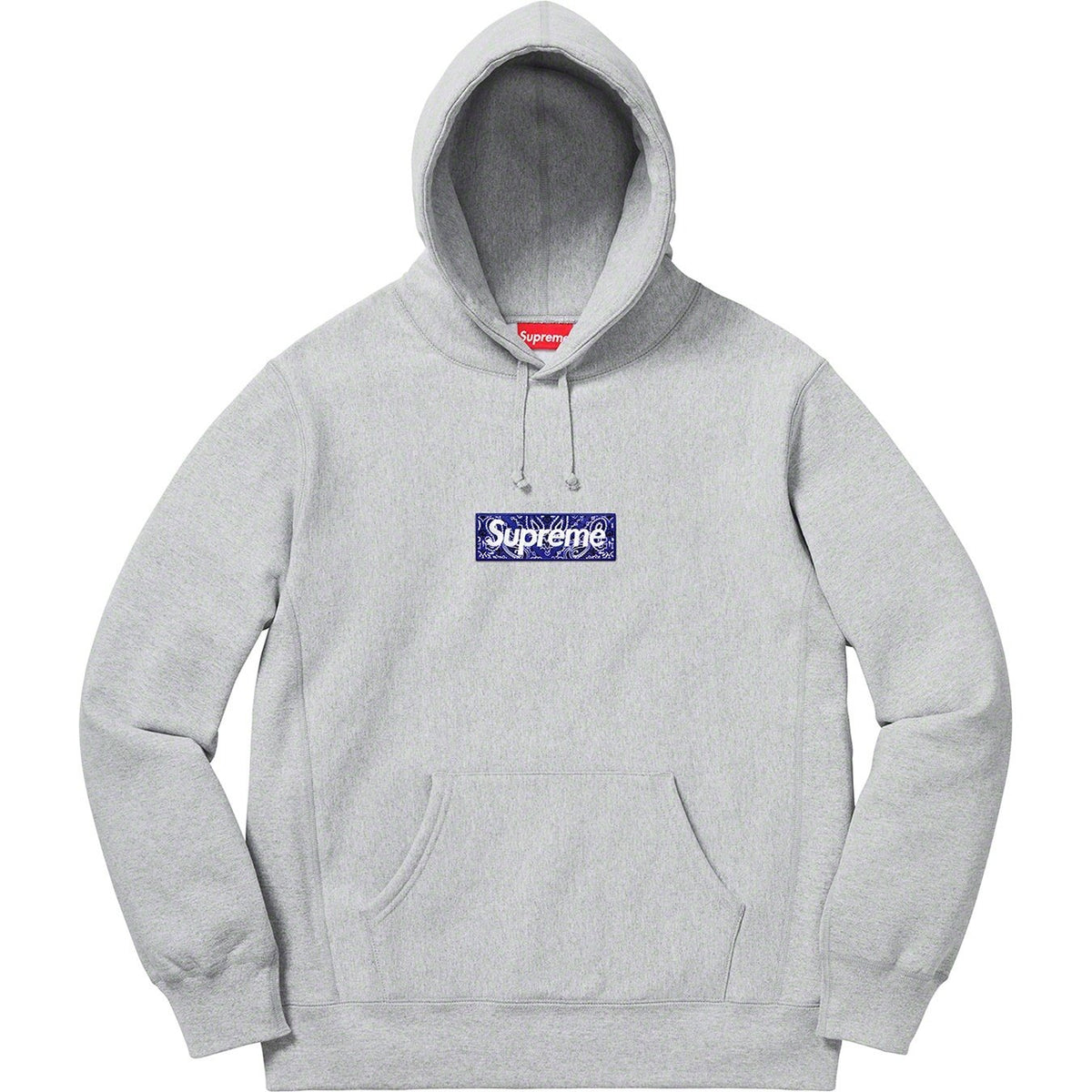 Supreme 19FW Bandana Box Logo Hooded Sweatshirt