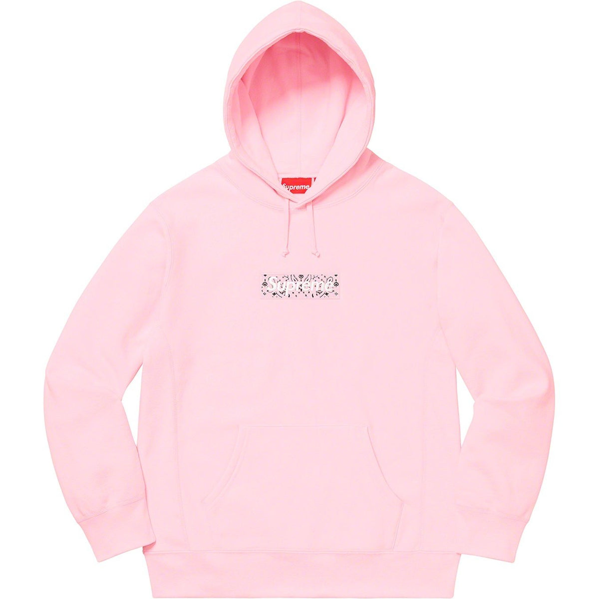 Supreme 19FW Bandana Box Logo Hooded Sweatshirt