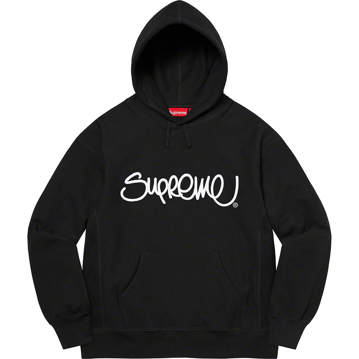 Supreme 22FW Raised Handstyle Hooded Sweatshirt
