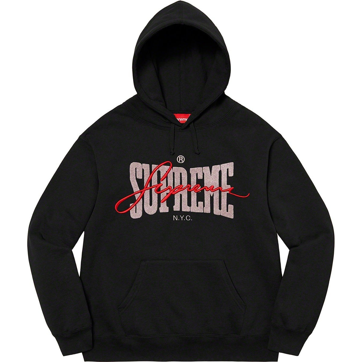 22FW Embroidered Chenille Hooded Sweatshirt