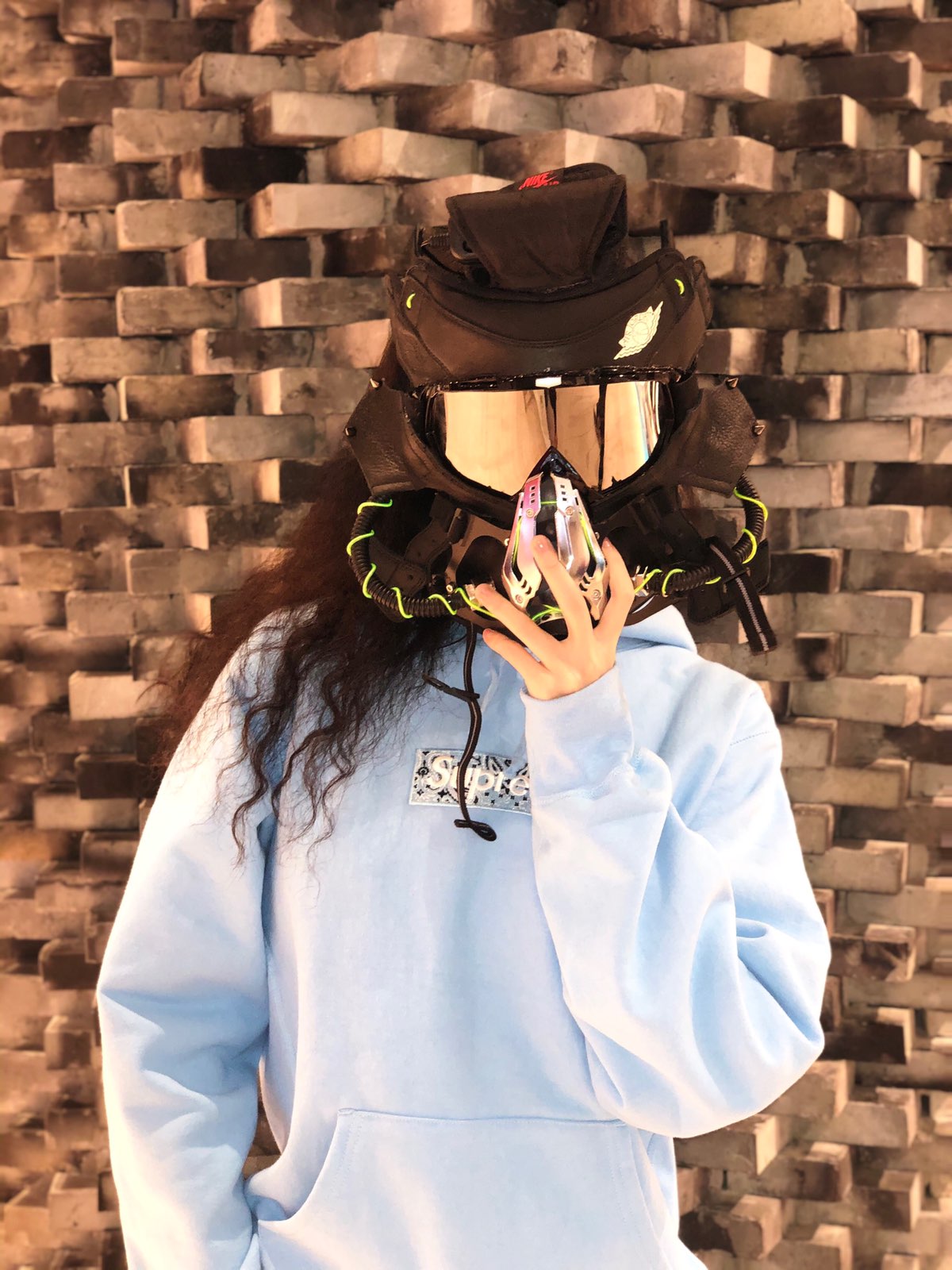 Supreme 19FW Bandana Box Logo Hooded Sweatshirt