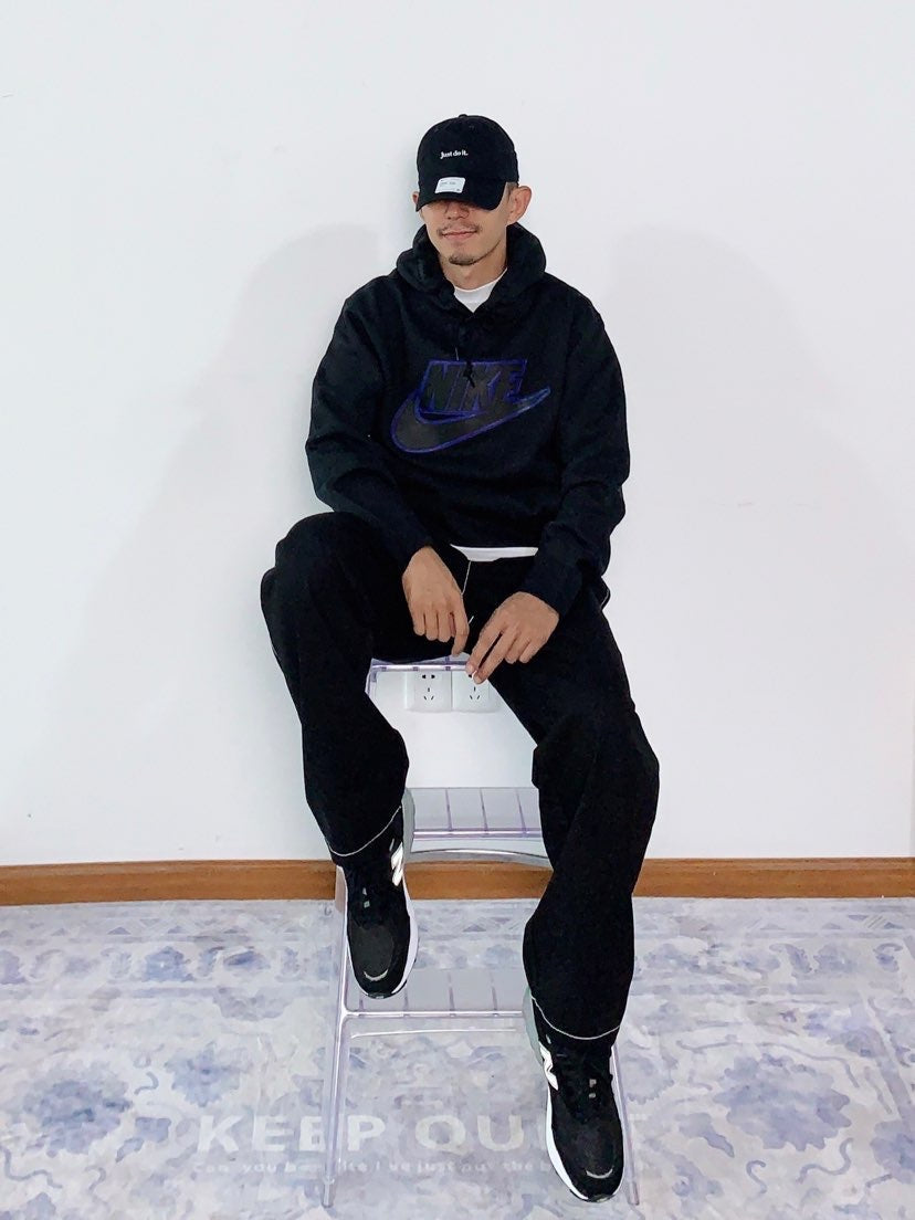 Supreme®/Nike® 19FW レザーアップリケ フード付きスウェットシャツ