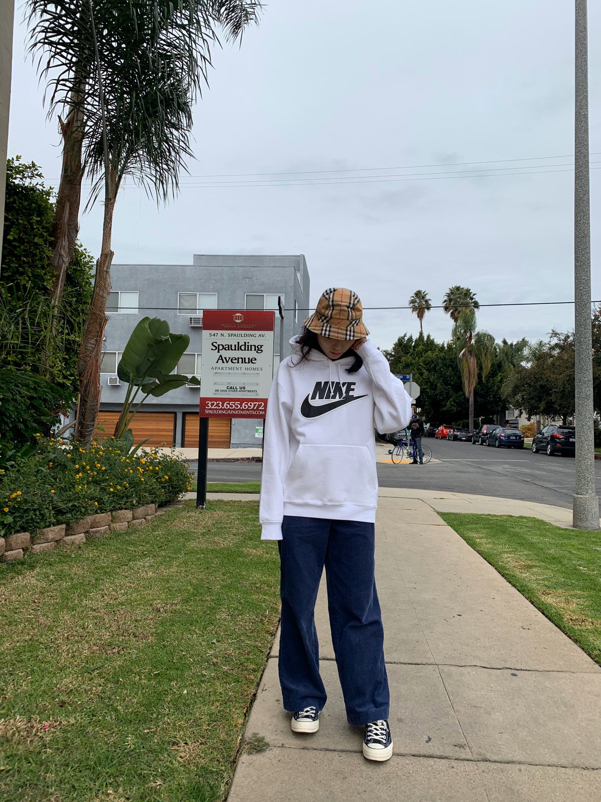 Supreme®/Nike® 19FW レザーアップリケ フード付きスウェットシャツ