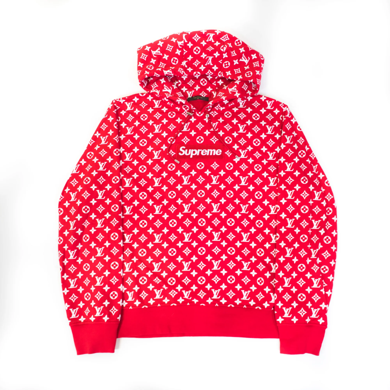 Supreme x ルイ・ヴィトン ボックス ロゴ フーディ
