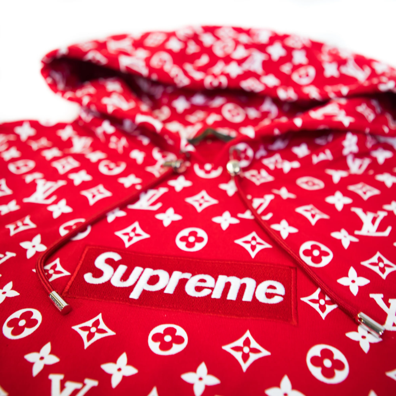 Supreme x ルイ・ヴィトン ボックス ロゴ フーディ