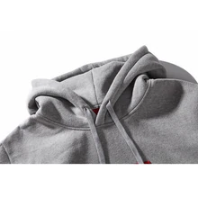 15FW Supreme (シュプリーム) ボックスロゴ フード付きスウェットシャツ パーカー グレー