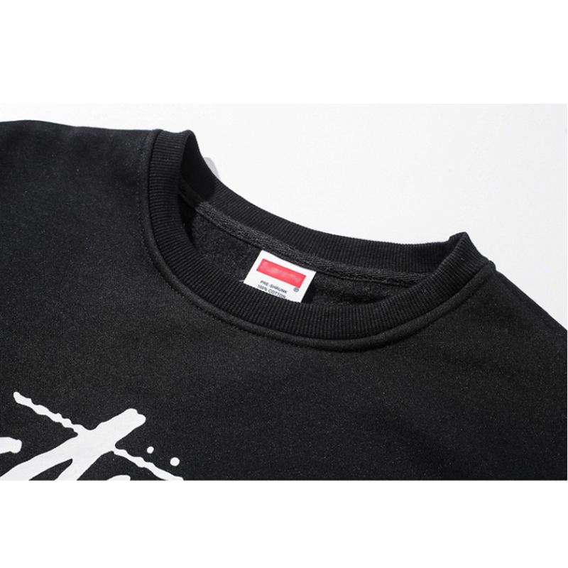 Supreme × Stussy ロゴ クルーネック パーカー 2色