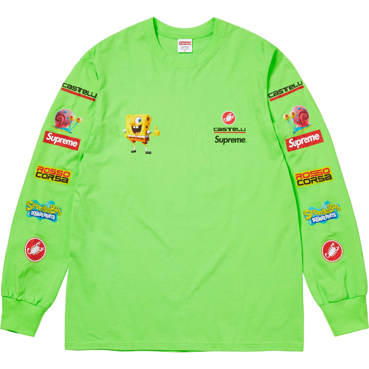 Supreme®/スポンジ・ボブ/Castelli® レーシング ロングスリーブTシャツ