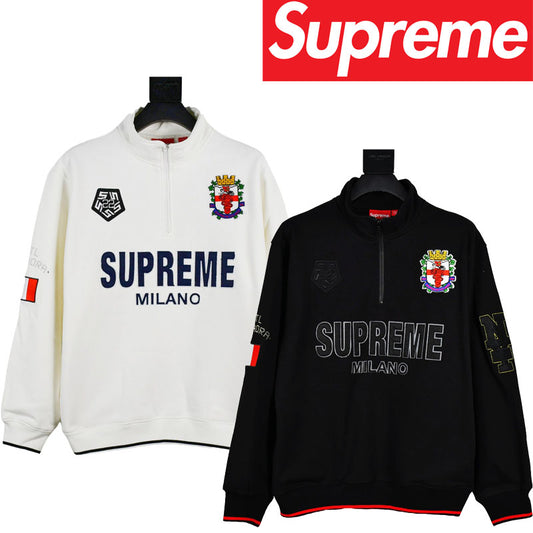 Supreme 22FW Milano Half Zip Pulll ACミラン限定 ハーフジップ プルオーバー スウェットシャツ