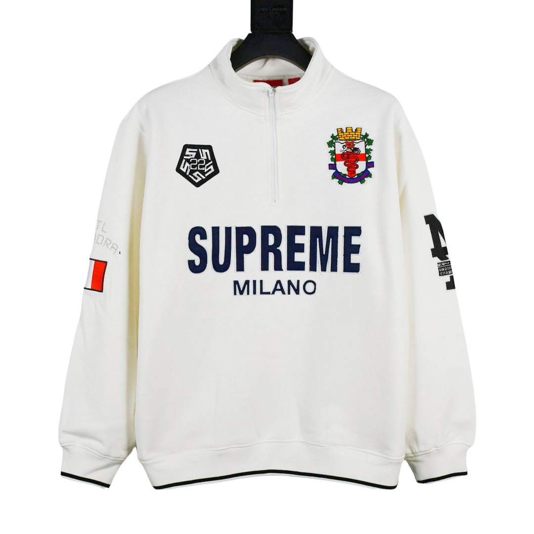 Supreme 22FW Milano Half Zip Pulll ACミラン限定 ハーフジップ プルオーバー スウェットシャツ