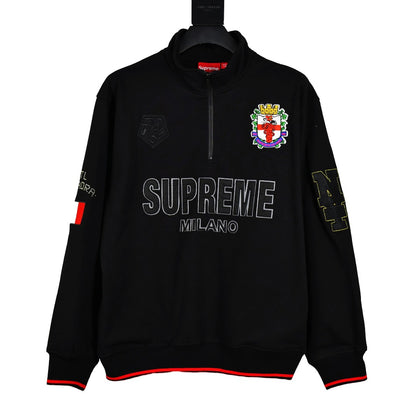 Supreme 22FW Milano Half Zip Pulll ACミラン限定 ハーフジップ プルオーバー スウェットシャツ