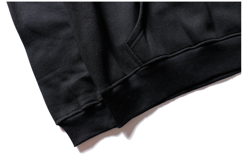 大人気コラボレーション Supreme X Stussy Logo Cotton フーデッド パーカー ブラック