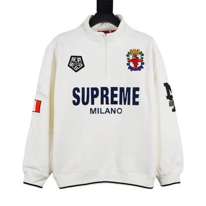 Supreme 22FW Milano Half Zip Pulll ACミラン限定 ハーフジップ プルオーバー スウェットシャツ