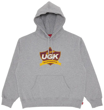 Supreme UGK フード付きスウェットシャツ「ヘザーグレー」