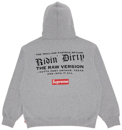 Supreme UGK フード付きスウェットシャツ「ヘザーグレー」