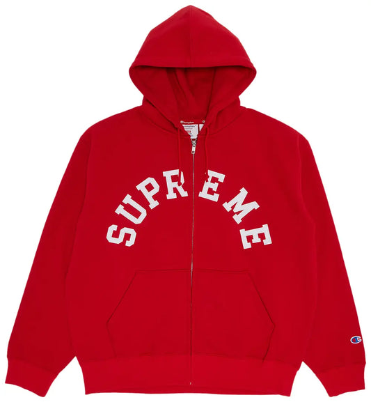 Supreme x Champion ジップアップフーディー 'レッド'