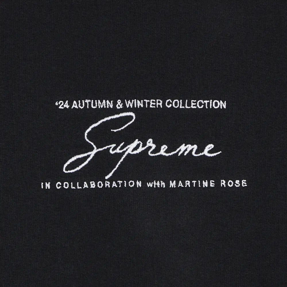 Supreme x Martine ローズ フーデッドスウェットシャツ「ブラック」