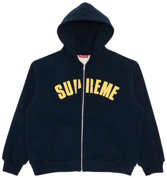 Supreme Arc Thermal Zip Up Hooded Sweatshirt 'Navy'