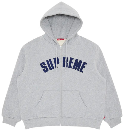 Supreme Arc Thermal Zip Up Hooded Sweatshirt 'Heather Grey'