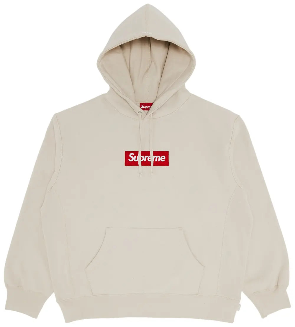 Box Logo Hooded Sweatshirt 'Stone'