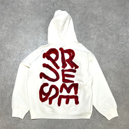 【国内送料無料】24SS SUPREME ペイント フーデッド スウェットシャツ