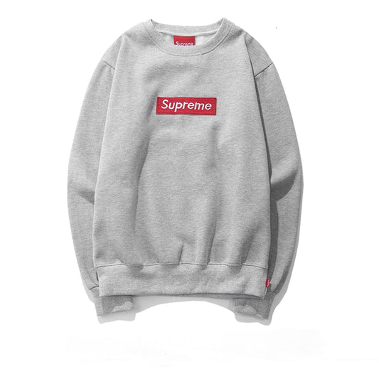 Supreme (シュプリーム) 15FW ボックスロゴ クルーネック スウェットシャツ(Box Logo Crewneck Sweatshirt) グレー