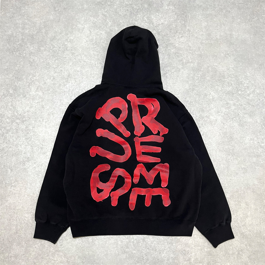 【国内送料無料】24SS SUPREME ペイント フーデッド スウェットシャツ