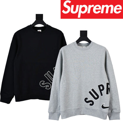 Arc Crewneck 共同ブランド刺繍入りフリース クルーネック スウェットシャツ
