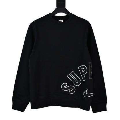 Arc Crewneck 共同ブランド刺繍入りフリース クルーネック スウェットシャツ