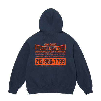 24FW ON GOD HOODED SWEATSHIRT バックにレタリングプリントのフード付きスウェットシャツです。