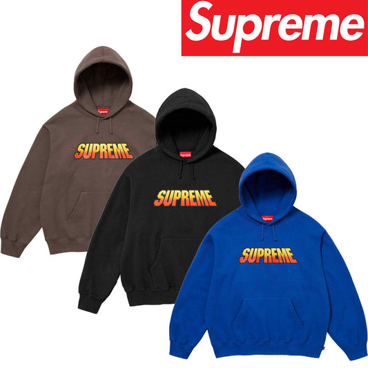 Supreme 24FW GRADIENT HOODED グラデーションロゴプリント フーデッド スウェットシャツ