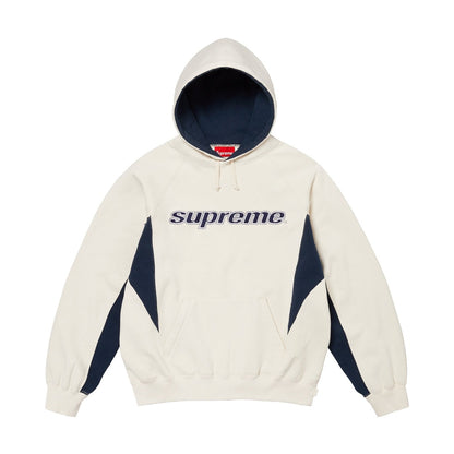 Supreme 24fw DIYISION HOODED パッチワーク刺繍ロゴスウェットシャツ