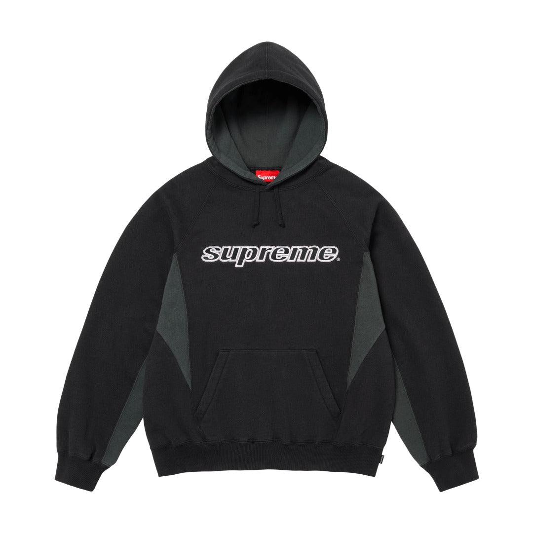 Supreme 24fw DIYISION HOODED パッチワーク刺繍ロゴスウェットシャツ