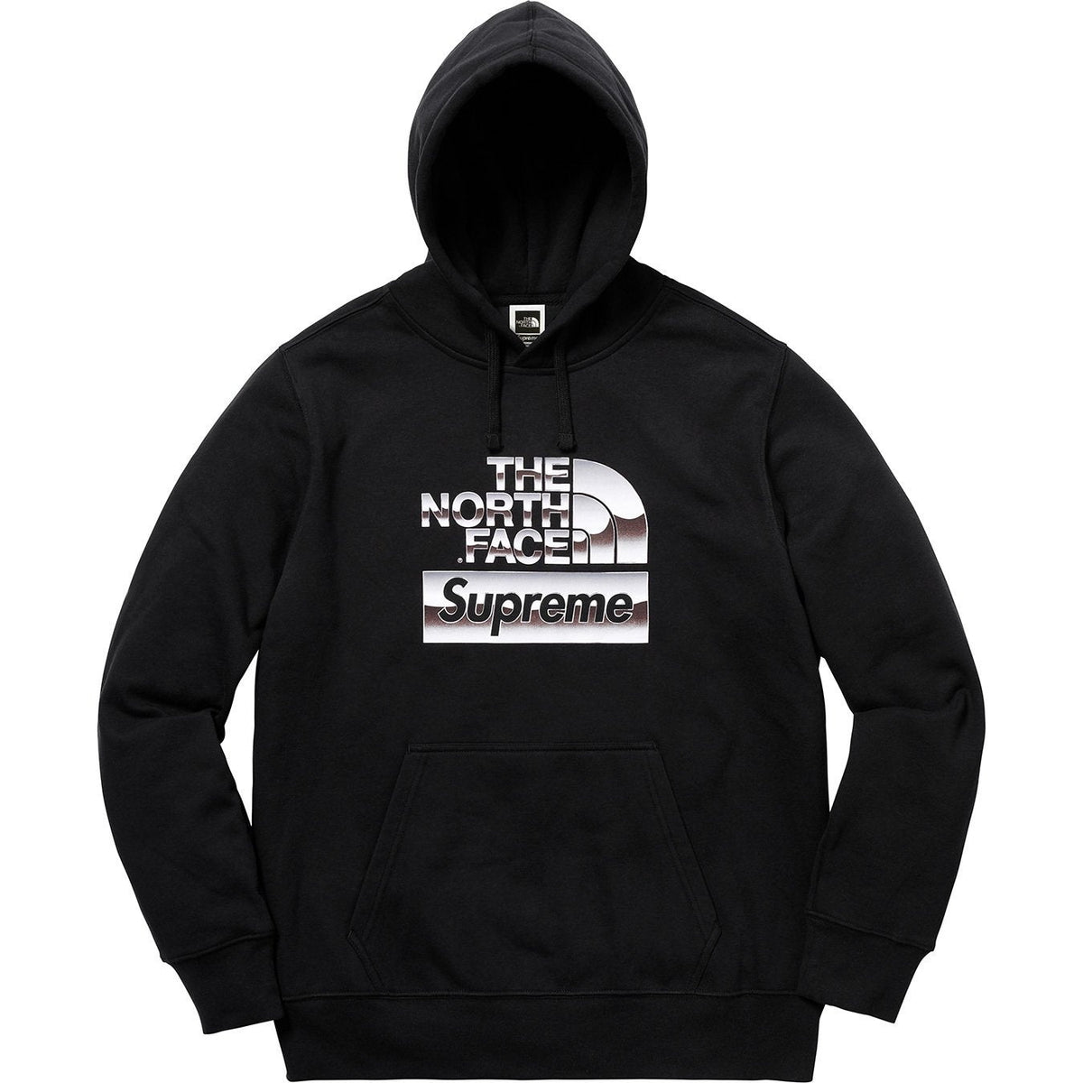 Supreme®/The North Face® 18FW メタリックロゴ フード付きスウェットシャツ
