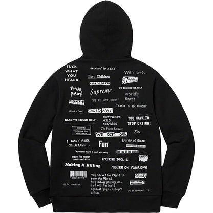 Supreme® 19FW Stop Crying フード付きスウェットシャツ