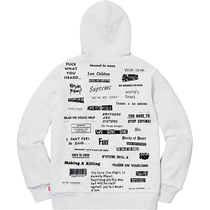 Supreme® 19FW Stop Crying フード付きスウェットシャツ