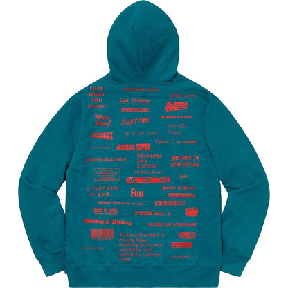 Supreme® 19FW Stop Crying フード付きスウェットシャツ