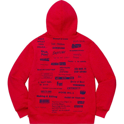 Supreme® 19FW Stop Crying フード付きスウェットシャツ