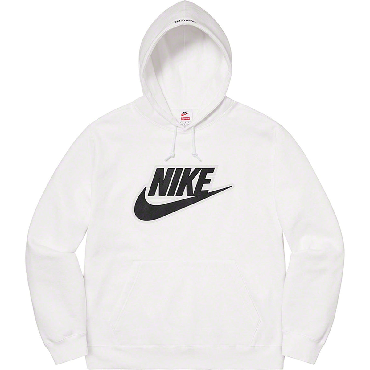 Supreme®/Nike® 19FW レザーアップリケ フード付きスウェットシャツ