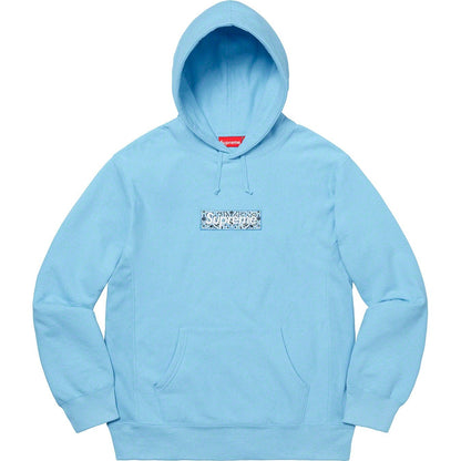 Supreme 19FW Bandana Box Logo Hooded Sweatshirt